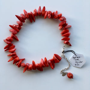 Sharon Cornthwaite coral spike neckpiece