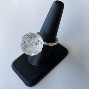Sharon Cornthwaite crystal and sterling silver ring