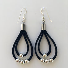 Load image into Gallery viewer, Ochiltree Designs Leather loop earrings

