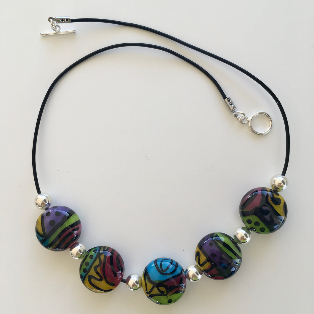 Ochiltree Designs Hand-blown glass necklace