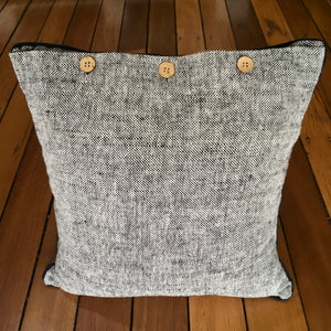 Cushion - Tweed style with white piping